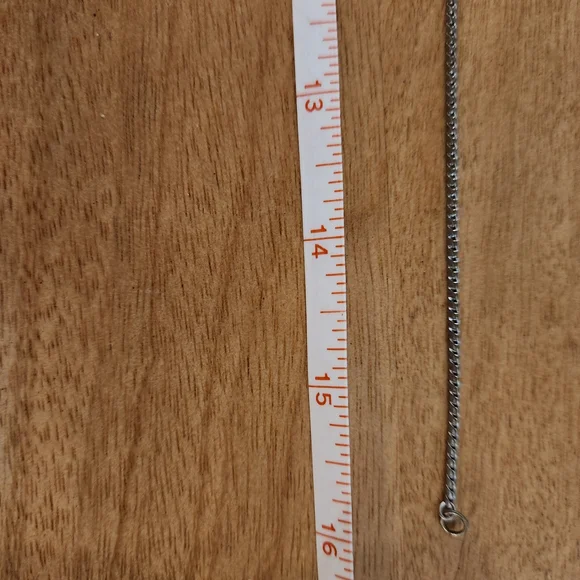 Lapis Lazuli and Silver 16in Necklace - Picture 3 of 7